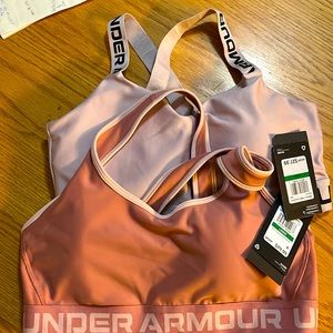2 Under Armour UA sports bras size large L